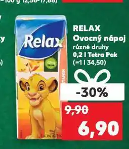 Kaufland Relax ovocný nápoj nabídka