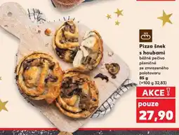 Kaufland Pizza šnek s houbami nabídka