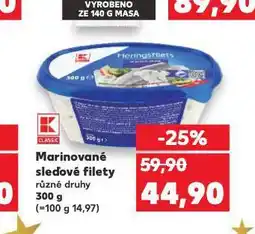 Kaufland Marinované sleďové filety nabídka