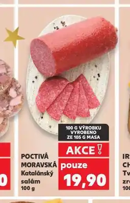 Kaufland Poctivá moravská katalánský salám nabídka