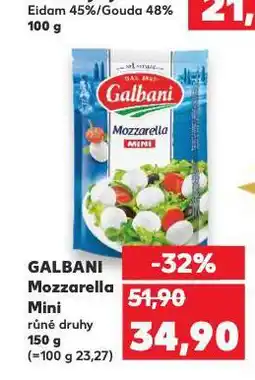 Kaufland Galbani mozzarella mini nabídka