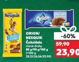 Kaufland Orion čokoláda nabídka