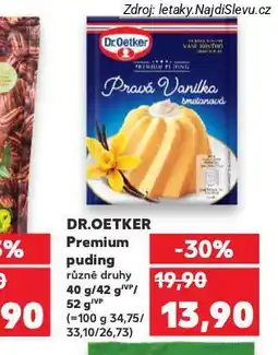 Kaufland Dr. oetker premium puding nabídka