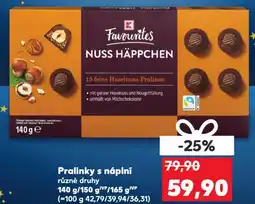 Kaufland Pralinky s náplní nabídka