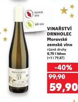 Kaufland Vinařství drnholec nabídka
