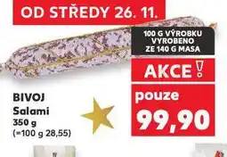 Kaufland Bivoj salami nabídka