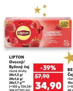 Kaufland Lipton bylinný čaj nabídka