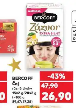 Kaufland Bercoff čaj nabídka