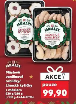 Kaufland Linecké kytičky s máslem nabídka