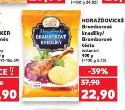 Kaufland Bramborové knedlíky nabídka