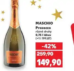 Kaufland Maschio prosecco nabídka