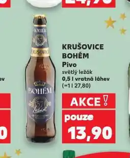 Kaufland Pivo krušovice bohém nabídka