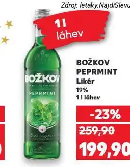 Kaufland Božkov peprmint nabídka