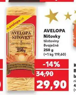 Kaufland Avelopa niťovky nabídka