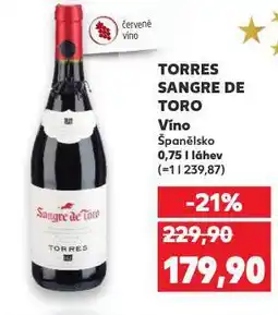 Kaufland Torres sangre de toro nabídka