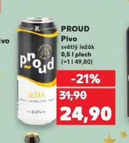 Kaufland Pivo proud nabídka
