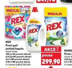 Kaufland Rex prací kapsle nabídka
