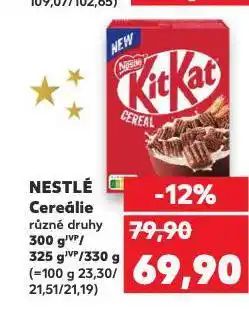 Kaufland Nestlé dětské cereálie nabídka