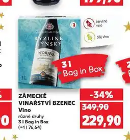 Kaufland Zámecké vinařství bzenec nabídka