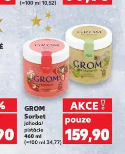 Kaufland Grom sorbet nabídka