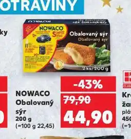 Kaufland Nowaco obalovaný sýr nabídka