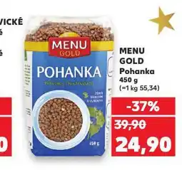 Kaufland Menu gold pohanka nabídka