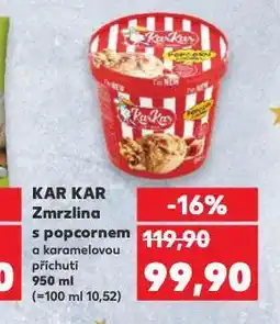 Kaufland Kar kar zmrzlina s popcornem nabídka
