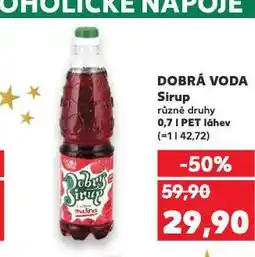 Kaufland Dobrá voda sirup nabídka