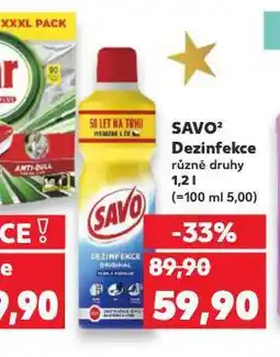 Kaufland Savo dezinfekce nabídka