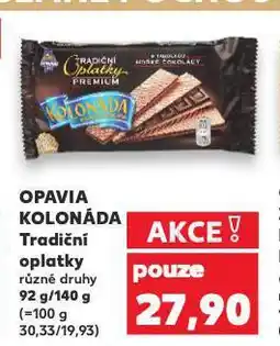 Kaufland Opavia kolonáda tradiční oplatky nabídka