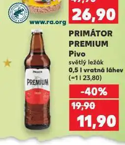 Kaufland Pivo primátor nabídka