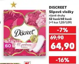 Kaufland Discreet slipové vložky nabídka