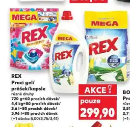 Kaufland Rex prací gel nabídka