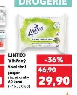 Kaufland Linteo vlhčený toaletní papír nabídka