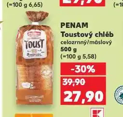 Kaufland Penam toustový chléb nabídka