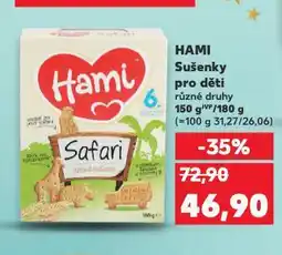 Kaufland Hami sušenky pro děti nabídka