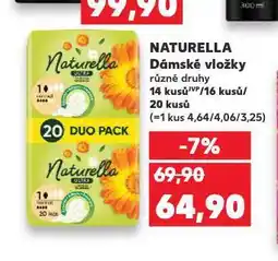 Kaufland Naturella dámské vložky nabídka