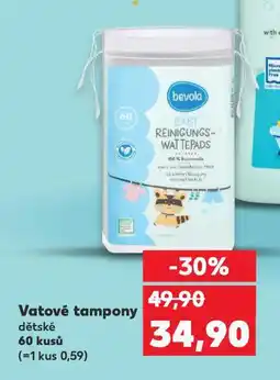 Kaufland Bevola dětské vatové tampony nabídka