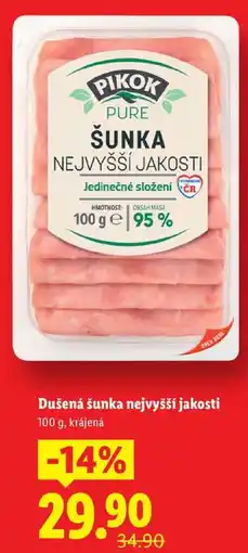Lidl Dušená šunka nejvyšší jakosti, 100 g nabídka