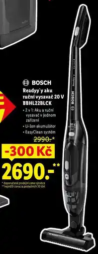 Lidl BOSCH Readyy'y aku ruční vysavač 20 V BBHL22BLCK nabídka