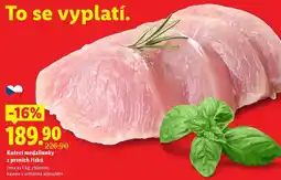 Lidl Kuřecí medailonky z prsních řízků, cena za 1 kg nabídka