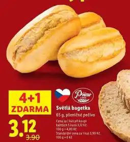 Lidl Světlá bagetka, 65 g nabídka