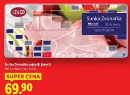 Lidl Šunka Zvonařka nejvyšší jakosti, 300 g nabídka