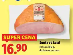 Lidl Šunka od kosti, cena za 100 g nabídka