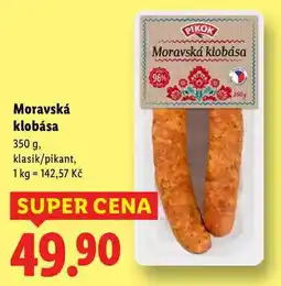 Lidl Moravská klobása, 350 g nabídka
