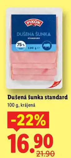 Lidl Dušená šunka standard, 100 g nabídka