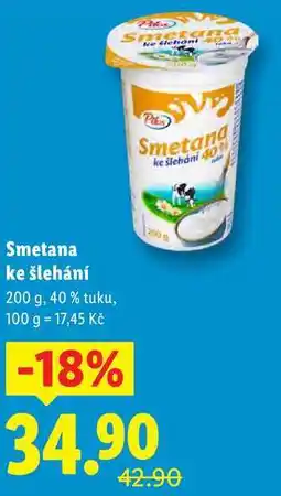 Lidl Smetana ke šlehání, 200 g nabídka