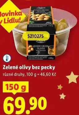 Lidl Zelené olivy bez pecky, 150 g nabídka