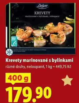 Lidl Krevety marinované s bylinkami, 400 g nabídka
