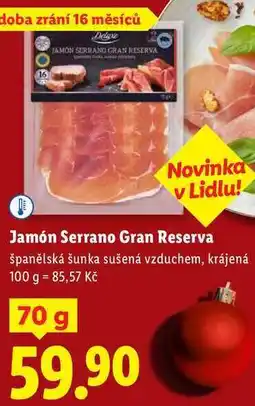 Lidl Jamón Serrano Gran Reserva, 70 g nabídka